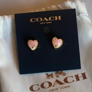 New with bag - coach earrings